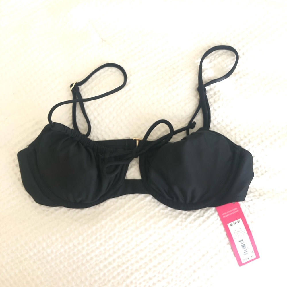 Black Demi-cup Bikini Top